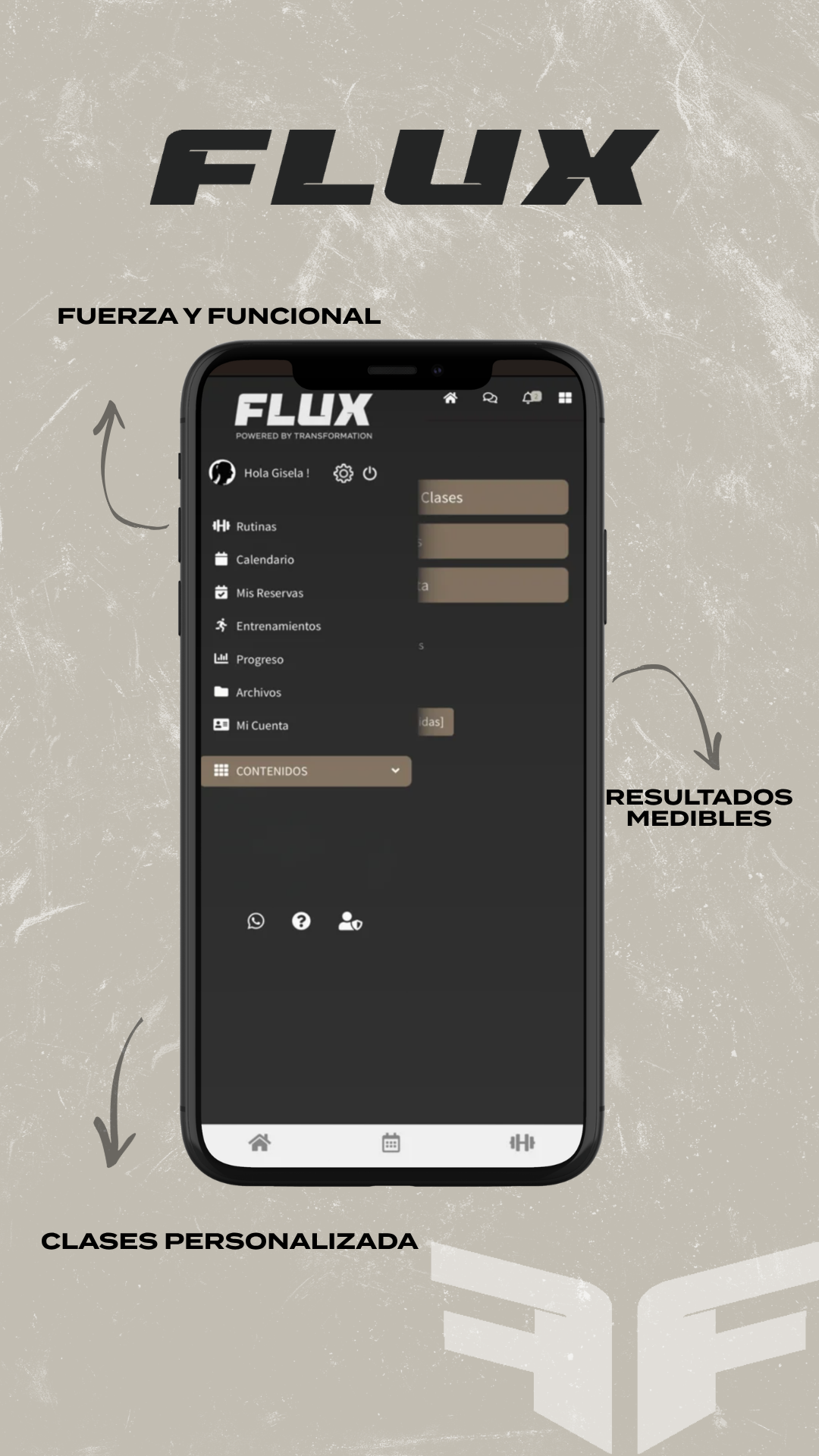 App FluxFit inicio